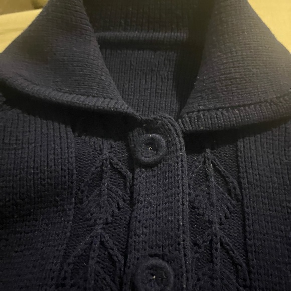 RARE VINTAGE DORSET BUTTON FRONT CARDIGAN WOMANS NAVY SZ M - Picture 5 of 16